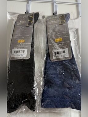 Ja-Vie Women’s Crew Socks - Black and Denim Blue